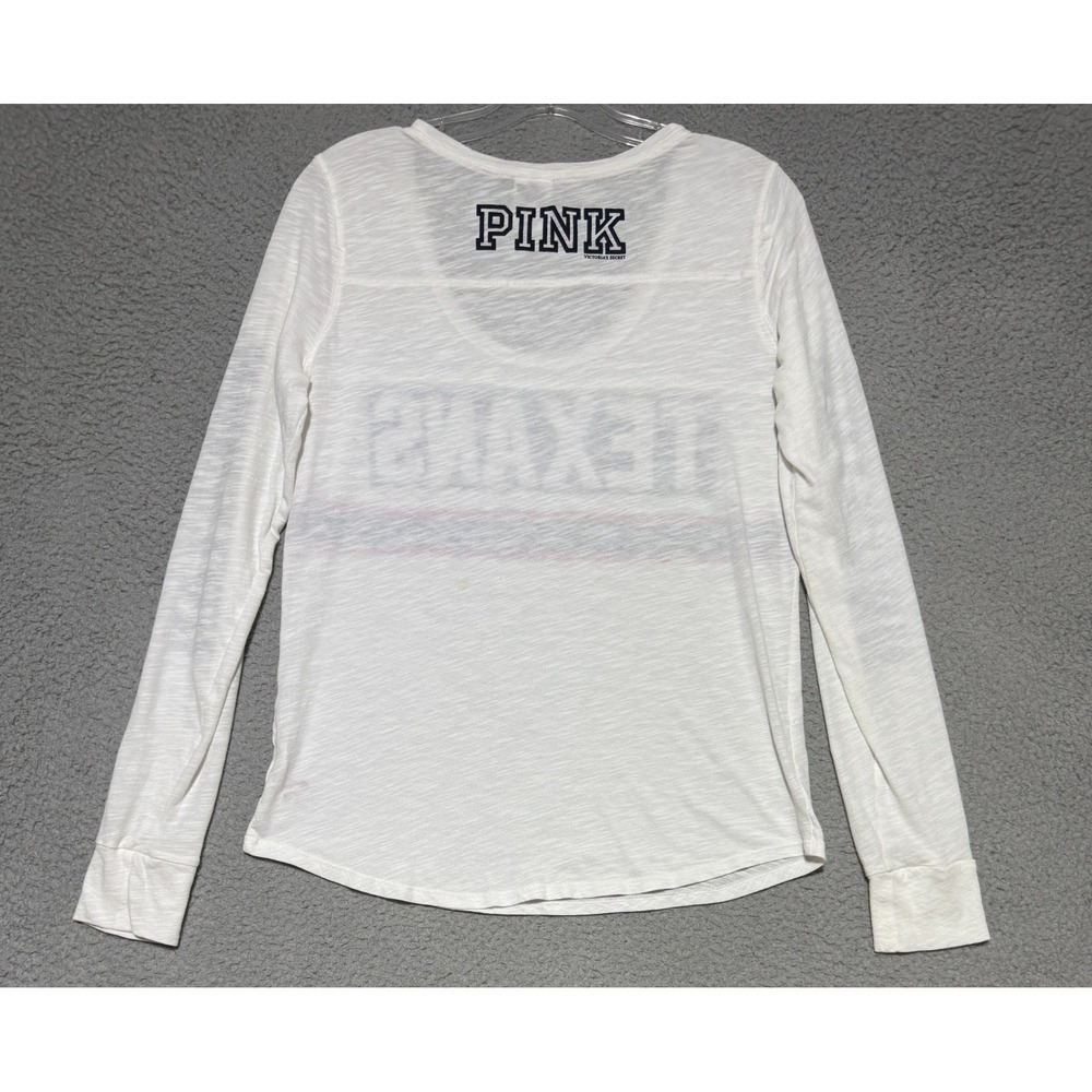 Victorias Secret PINK HOUSTON TEXANS long sleeve shirt Womens Large - Picture 4 of 5
